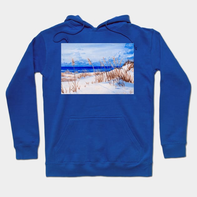 Sea Oats at the Beach Hoodie by Matt Starr Fine Art